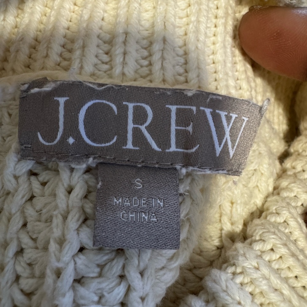 J. Crew Cream Turtleneck Sweater - Picture 8 of 12
